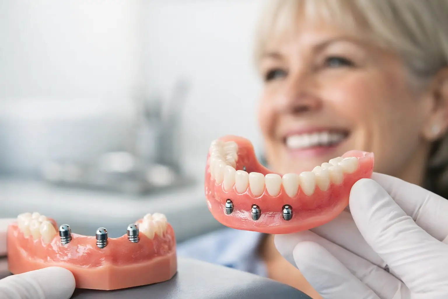 Implant Retained Dentures for a Secure Smile